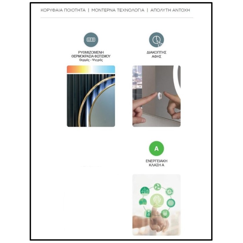 Καθρέπτης μπάνιου Led Form Luminor