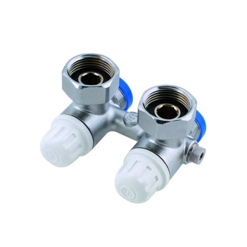 Διακόπτης σώματος εσωτερικού βρόγχου με by pass, γωνιακός Hta-Form (610) Brass Form