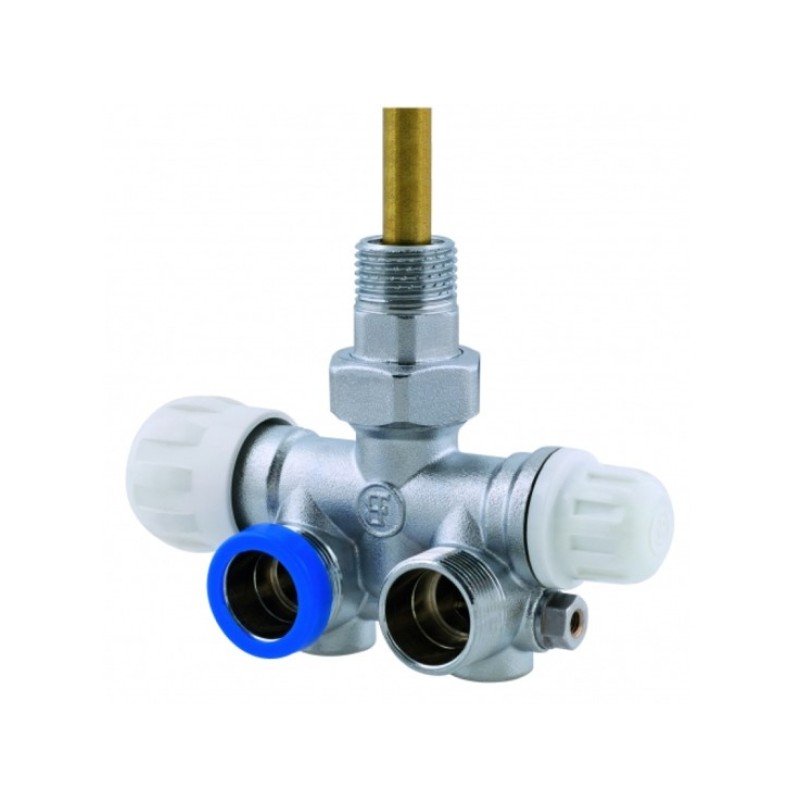 Γωνιακός διακόπτης για σώμα λουτρού (843) Brass Form