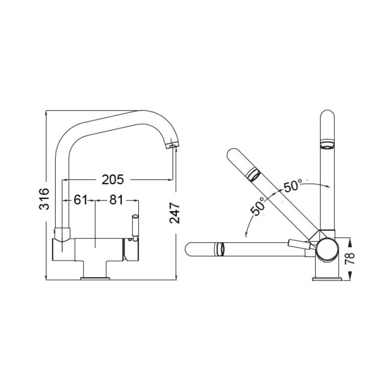 Μπαταρία κουζίνας 13700-100 Design Eurorama