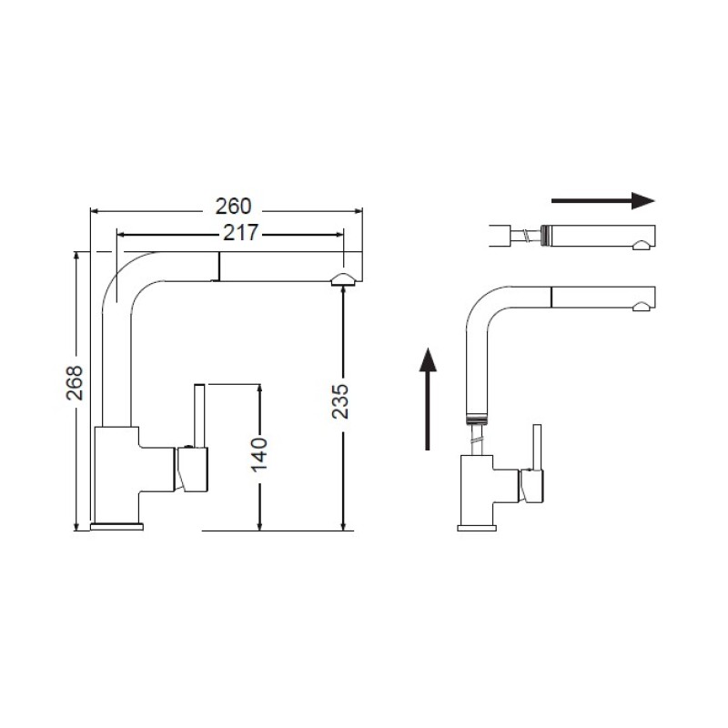 Μπαταρία κουζίνας/παραθύρου 18584-100 Fluo Armando Vicario
