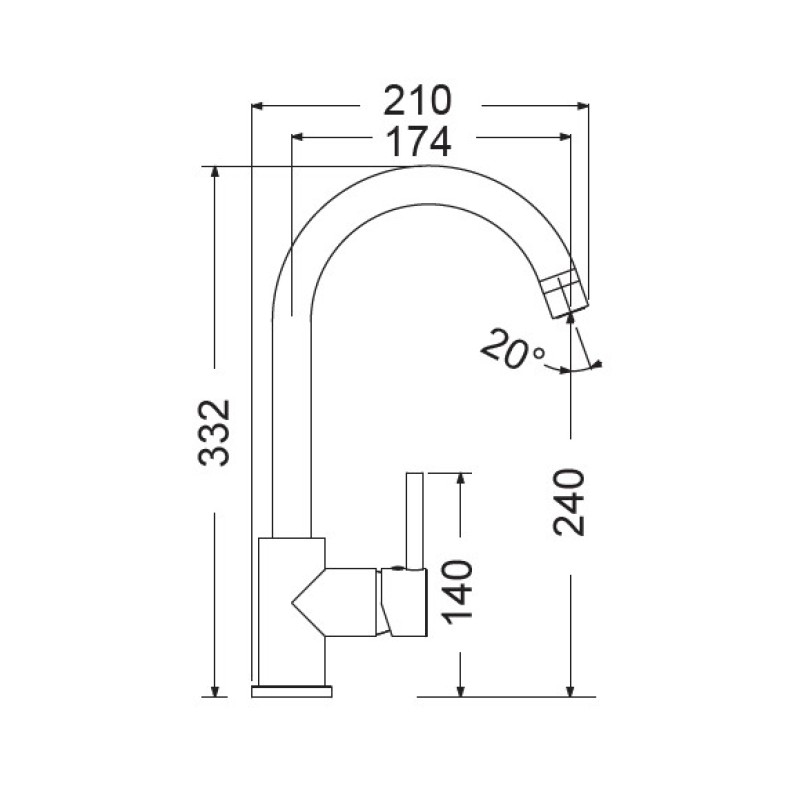 Μπαταρία κουζίνας 18710-100 Fluo Armando Vicario