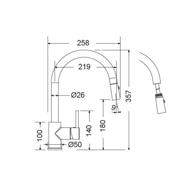 Μπαταρία κουζίνας 18780 Fluo Armando Vicario