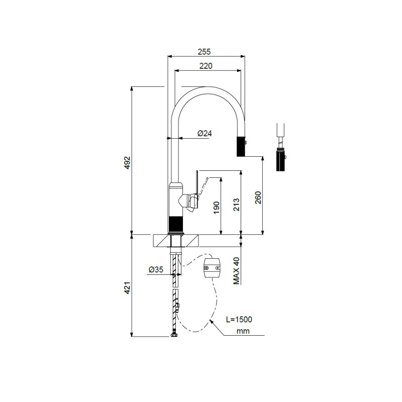 Μπαταρία κουζίνας 400785 Lumiere Armando Vicario