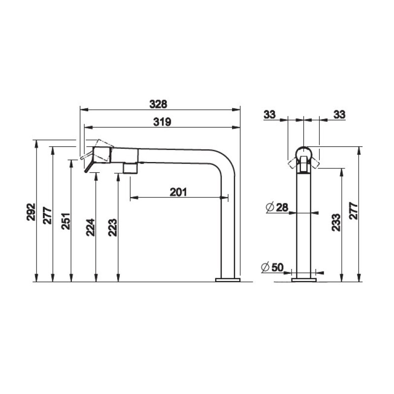 Μπαταρία κουζίνας 60073 Fisso Gessi