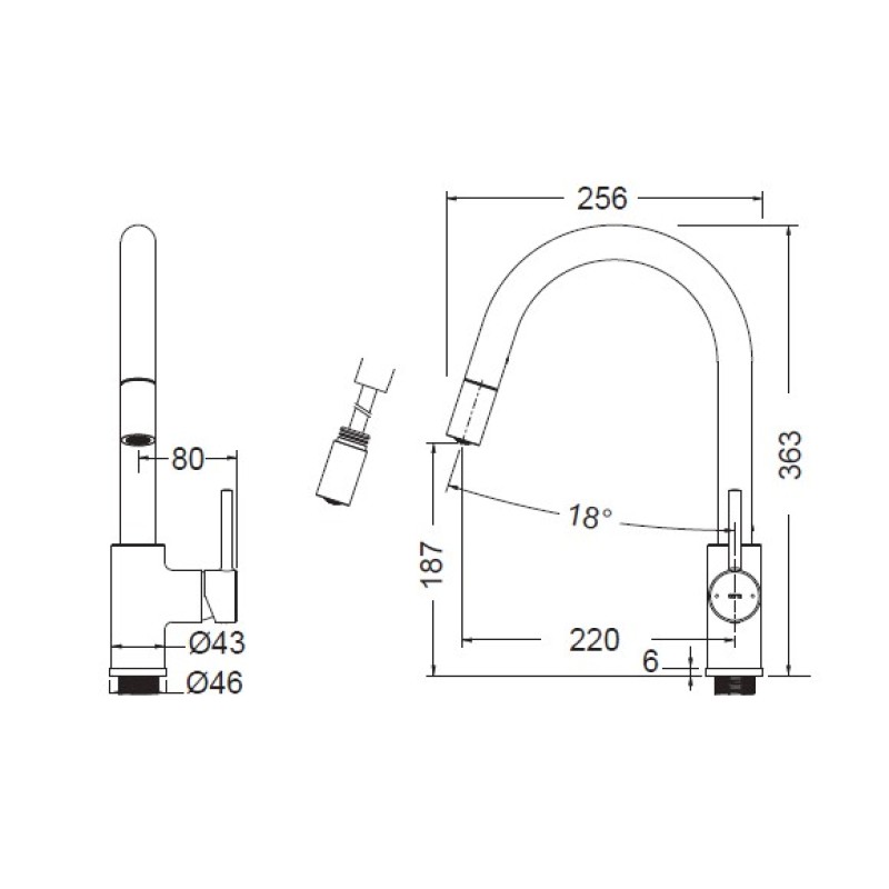 Μπαταρία κουζίνας 63360-100 Cora