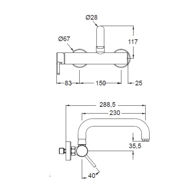 Μπαταρία κουζίνας 711401-100 Tonda Eurorama