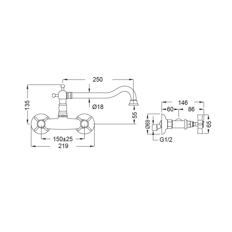 Μπαταρία κουζίνας 852 Princeton Bugnatese