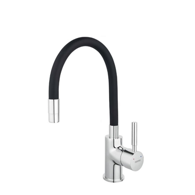 Μπαταρία κουζίνας αναμεικτική με εύκαμπτο ρουξούνι σιλικόνης Zumba Ferro