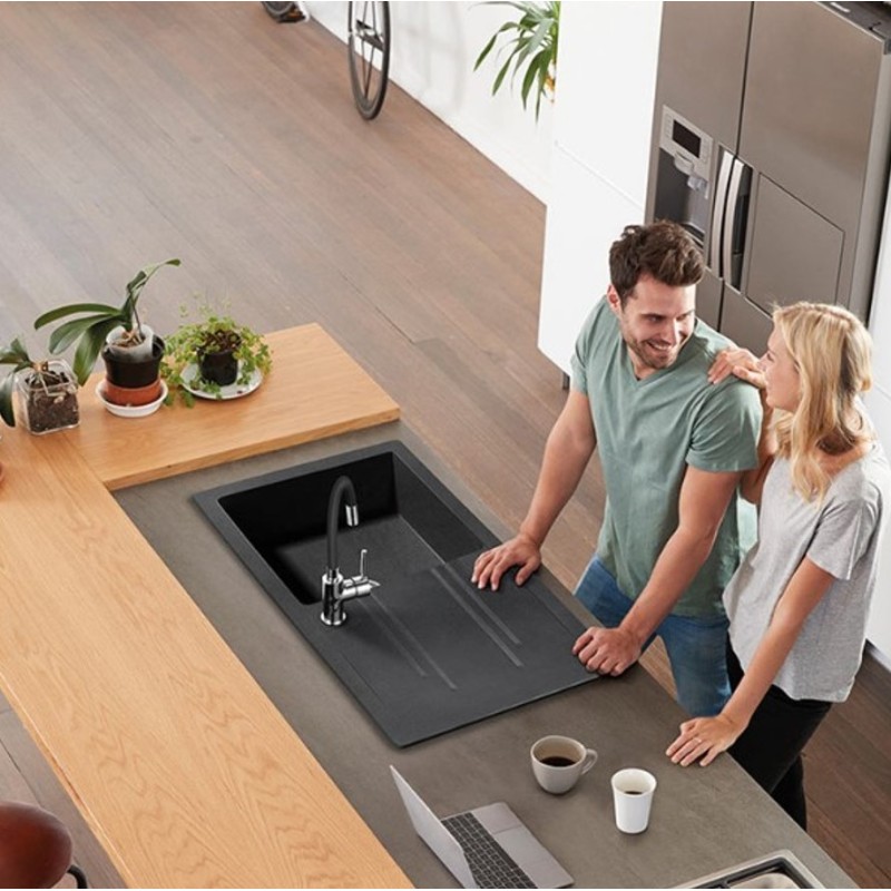 Μπαταρία κουζίνας αναμεικτική με εύκαμπτο ρουξούνι σιλικόνης 01-9155 Zumba Ferro