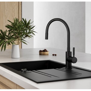 Μπαταρία κουζίνας αναμεικτική με εύκαμπτο ρουξούνι σιλικόνης Zumba Ferro