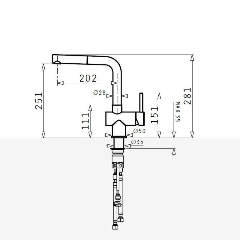 Μπαταρία κουζίνας Capriccio Pyramis