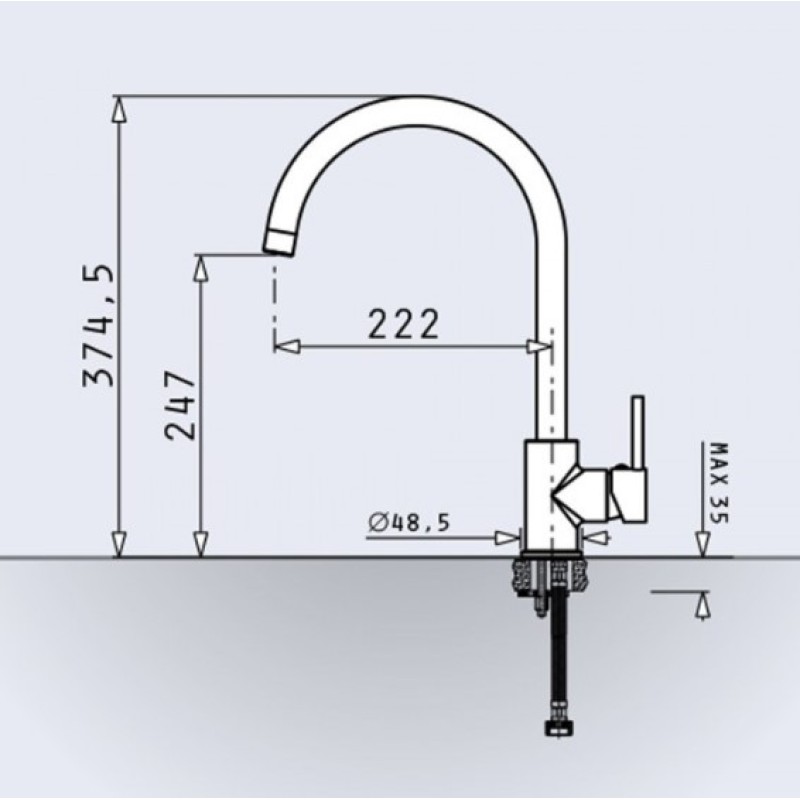 Μπαταρία κουζίνας  090932901 Spicato Pyramis