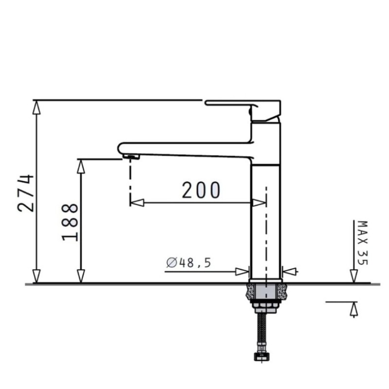 Μπαταρία κουζίνας 090933201 Melisma Pyramis