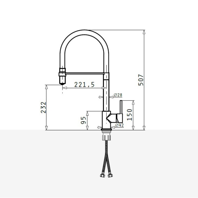 Μπαταρία κουζίνας Serina Pyramis