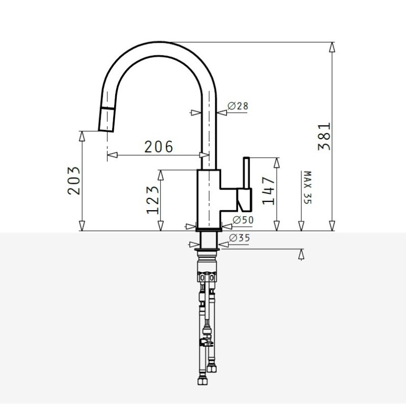 Μπαταρία κουζίνας Verismo Pyragranite Pyramis