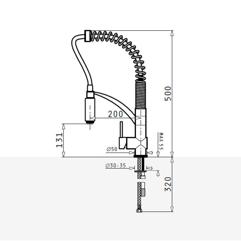 Μπαταρία κουζίνας 095011001 Cresento Pyramis