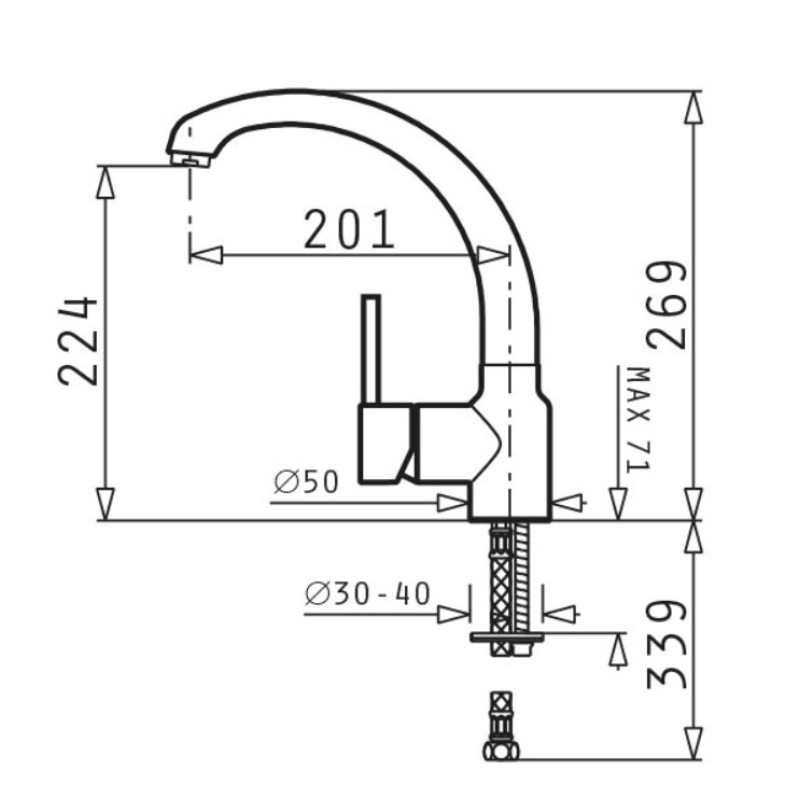Μπαταρία κουζίνας Armonica Pyramis