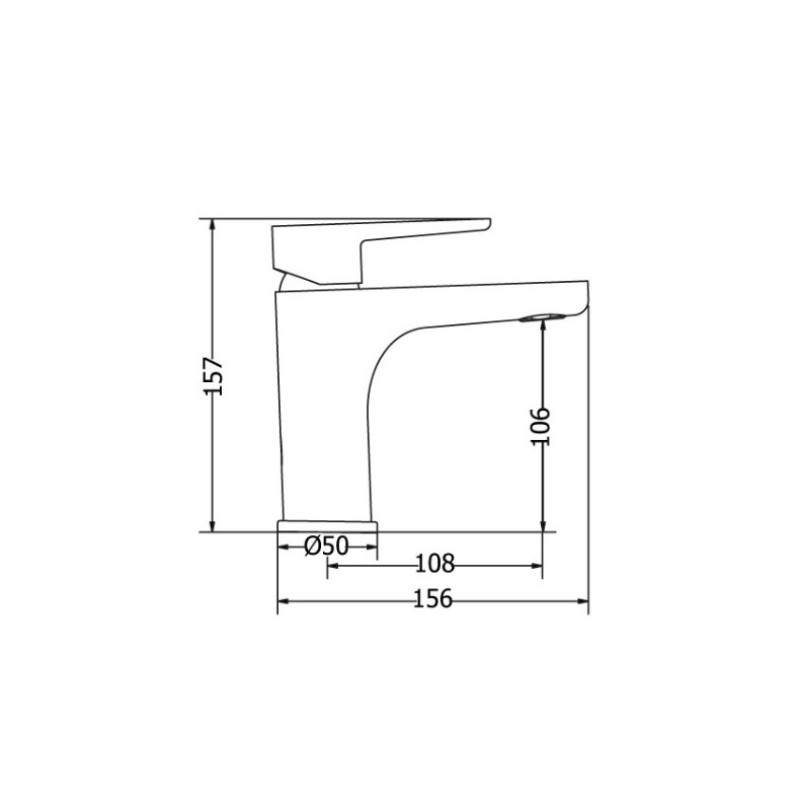 Μπαταρία νιπτήρος αναμεικτική 00-02501/1 Optima Modea