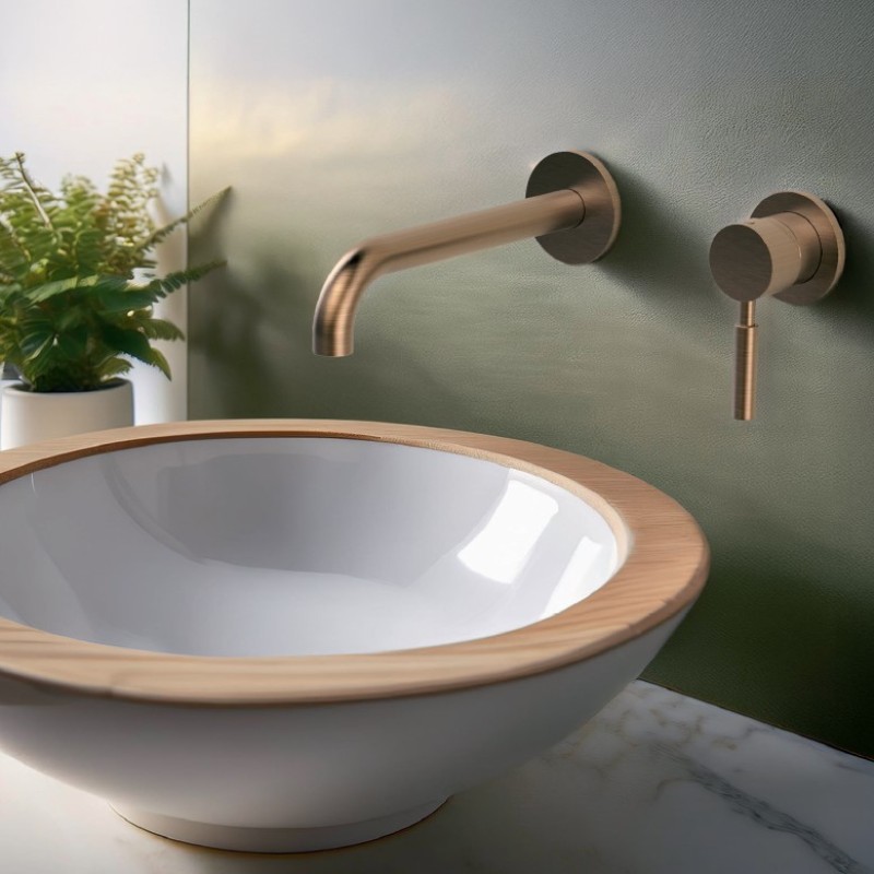 Μπαταρία νιπτήρος εντοιχισμού 2 οπών 12208 New Tech La Torre