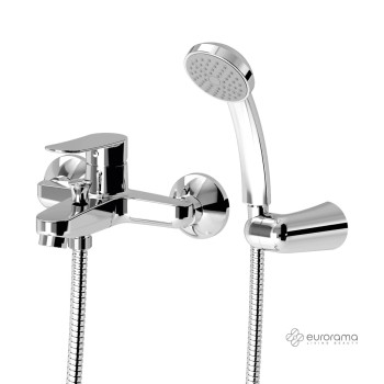 Μπαταρία λουτρού με τηλέφωνο, στήριγμα τηλεφώνου & σπιράλ 174210-100 Res Eurorama Μπαταρία λουτρού με τηλέφωνο, στήριγμα τηλεφώνου & σπιράλ 174210-100 Res Eurorama