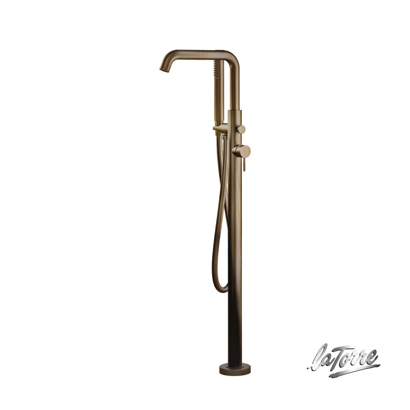 Μπαταρία λουτρού επιδαπέδια με τηλέφωνο, στήριγμα τηλεφώνου & σπιράλ 34078 La Torre