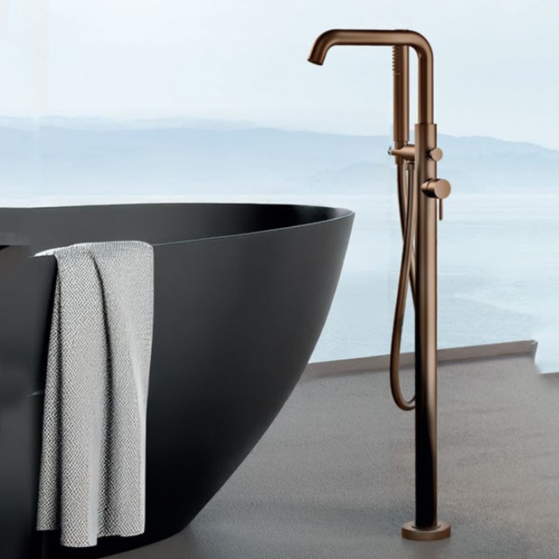 Μπαταρία λουτρού επιδαπέδια με τηλέφωνο, στήριγμα τηλεφώνου & σπιράλ 34078 La Torre