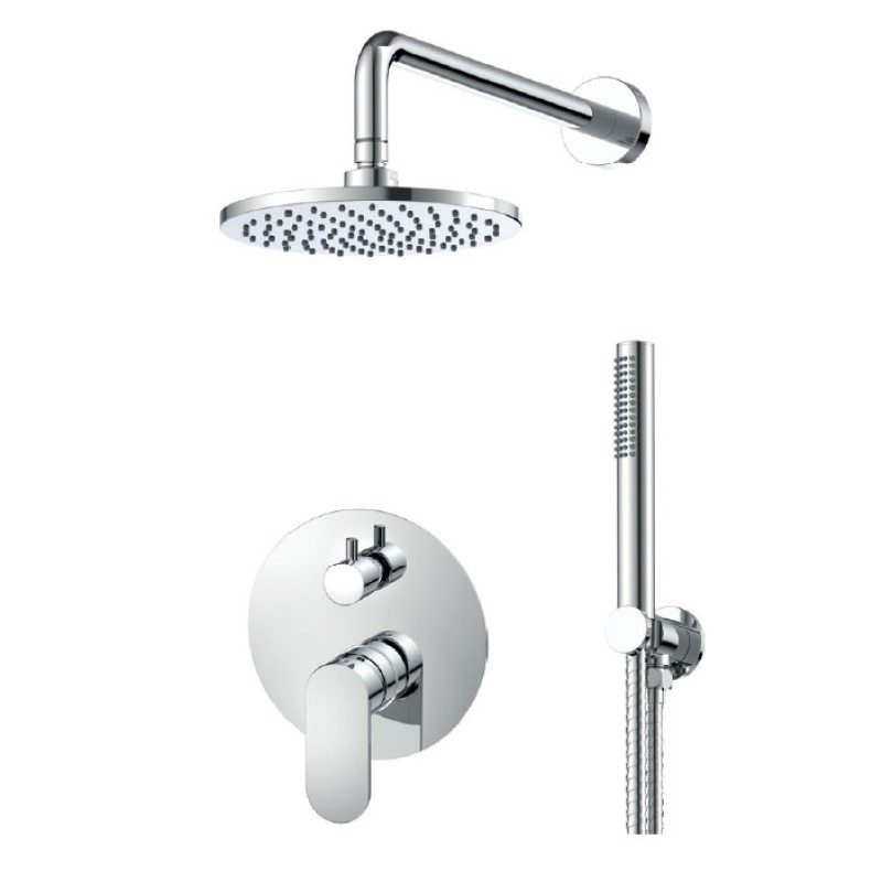 Πλήρες σετ ντουζιέρας εντοιχισμού 2 εξόδων 3555-100+S055-100 Mist Cora