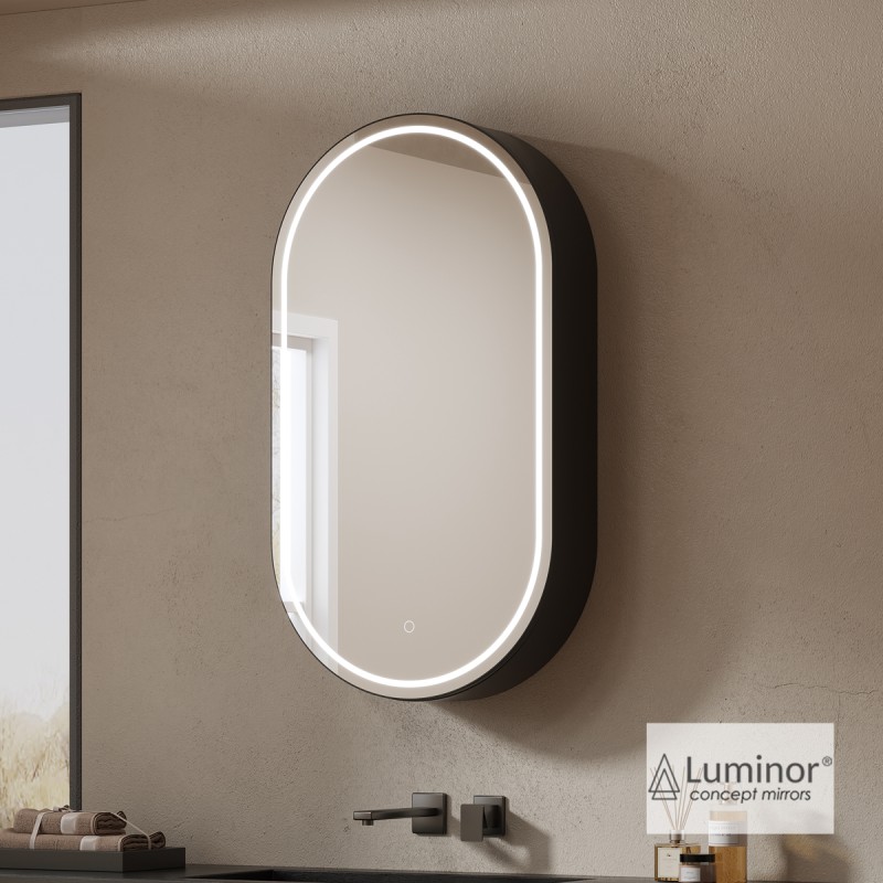 Καθρέπτης μπάνιου Led με ντουλάπι 50x90cm 5027 Jazz Luminor