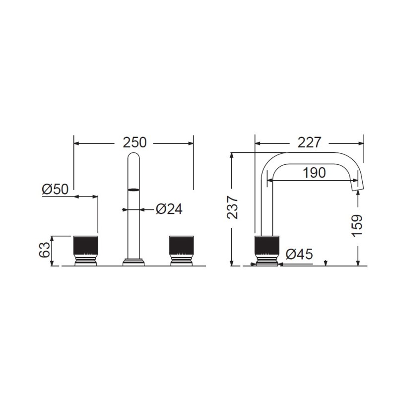 Μπαταρία νιπτήρος 3 οπών 516043 Lumiere Armando Vicario Μπαταρία νιπτήρος 3 οπών 516043 Lumiere Armando Vicario