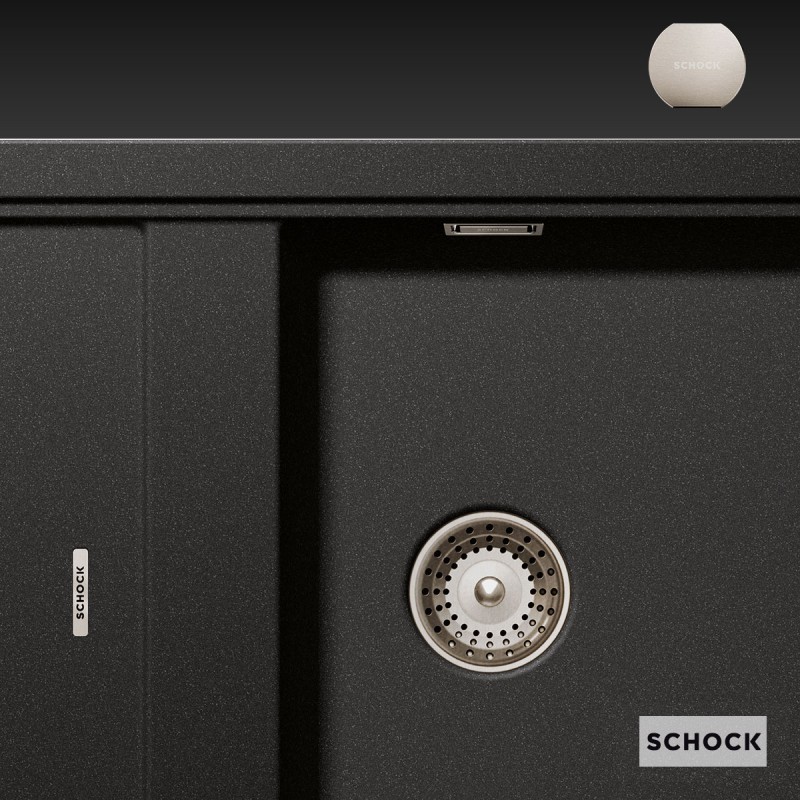 Κομψή βαλβίδα νεροχύτη με υπερχείλιση 400053 Schock