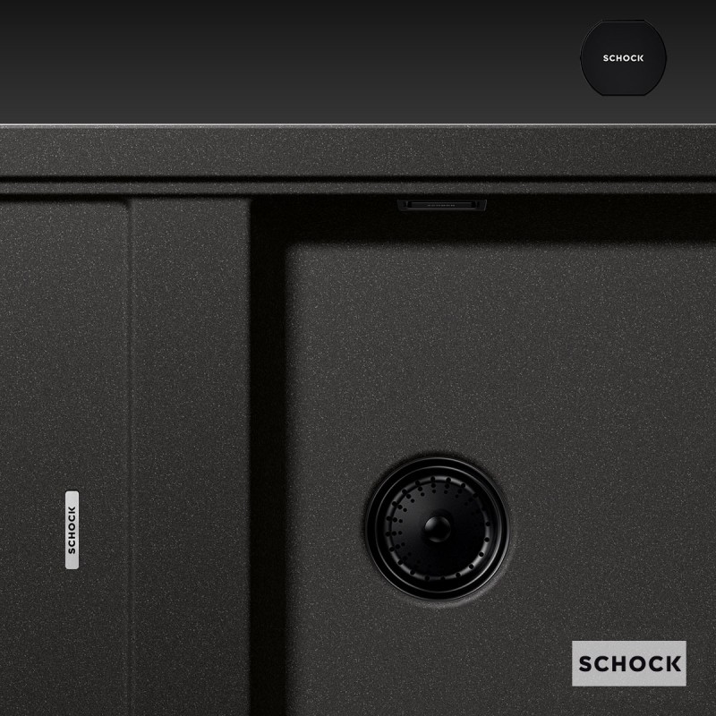 Κομψή βαλβίδα νεροχύτη με υπερχείλιση 400053 Schock