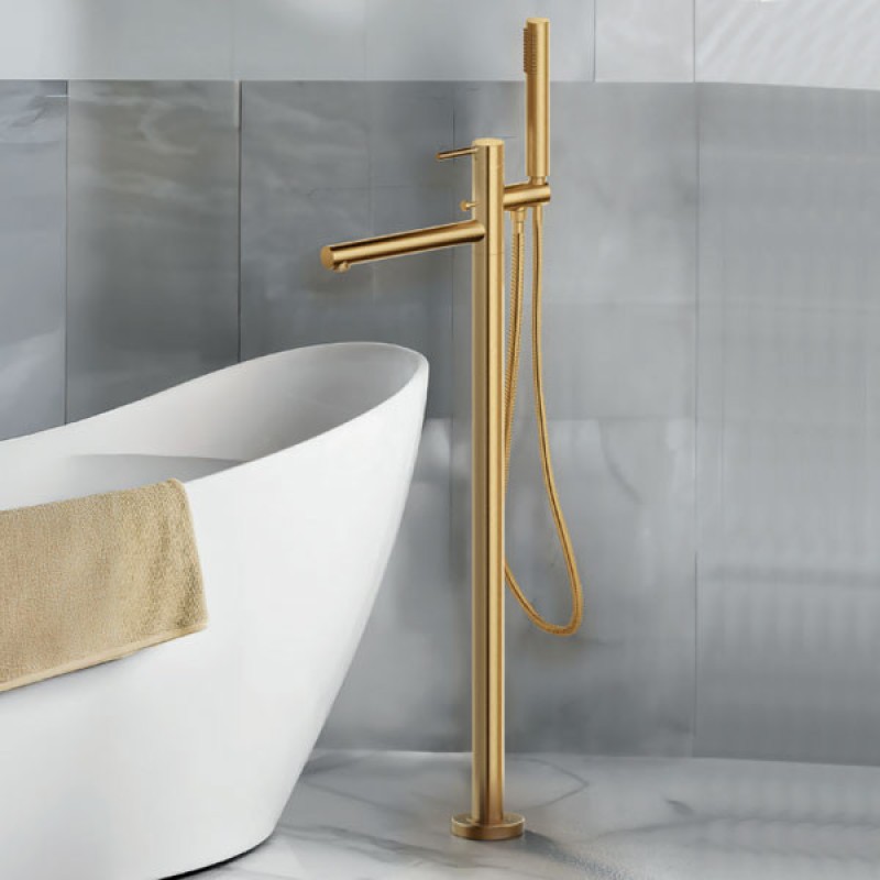 Μπαταρία λουτρού επιδαπέδια με τηλέφωνο, στήριγμα τηλεφώνου & σπιράλ 700065 Cyrcus Armando Vicario