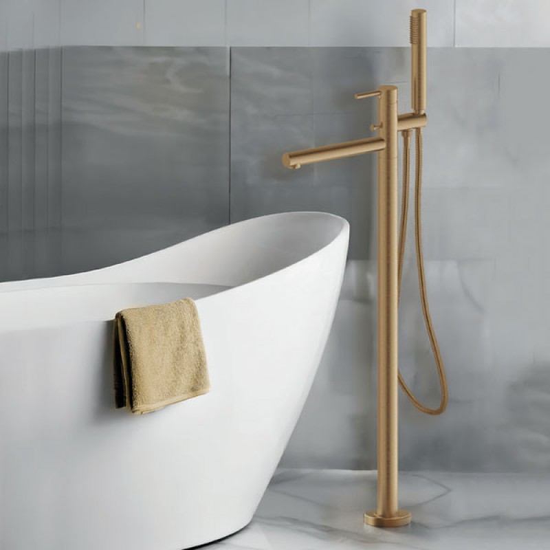 Μπαταρία λουτρού επιδαπέδια με τηλέφωνο, στήριγμα τηλεφώνου & σπιράλ 700065 Cyrcus Armando Vicario