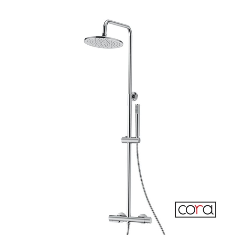 Μπαταρία ντουζιέρας / λουτρού με κολώνα ρυθμιζόμενου ύψους 720066-100 Occo Cora