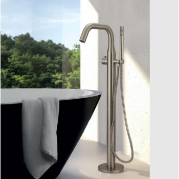 Μπαταρία λουτρού επιδαπέδια με τηλέφωνο, στήριγμα τηλεφώνου & σπιράλ 90012-111 Icos Shower Μπαταρία λουτρού επιδαπέδια με τηλέφωνο, στήριγμα τηλεφώνου & σπιράλ 90012-111 Icos Shower