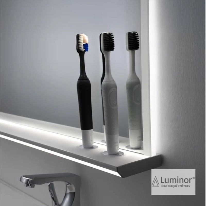 Καθρέπτης μπάνιου Led 100x72,5cm με εταζέρα BRI10072 Brix Luminor