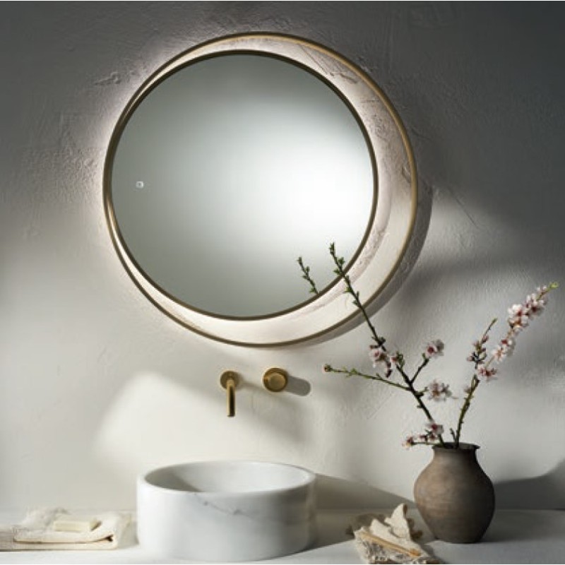 Καθρέπτης μπάνιου Led Ø82cm Eclipse Luminor