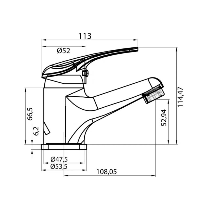 Μπαταρία νιπτήρος 085420 Alice Sphera Interflex