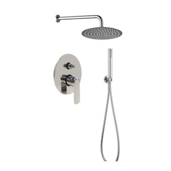 Πλήρες σετ εντοιχισμού ντουζιέρας 2 εξόδων 086878 Chiara Flat Sphera Interflex