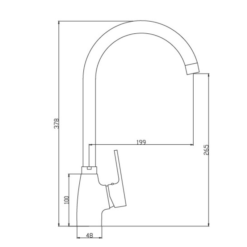 Μπαταρία κουζίνας 087020 Chiara Flat Sphera Interflex