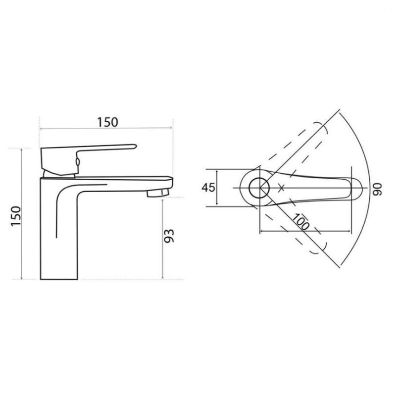 Μπαταρία νιπτήρος 087028 Chiara Flat Sphera Interflex