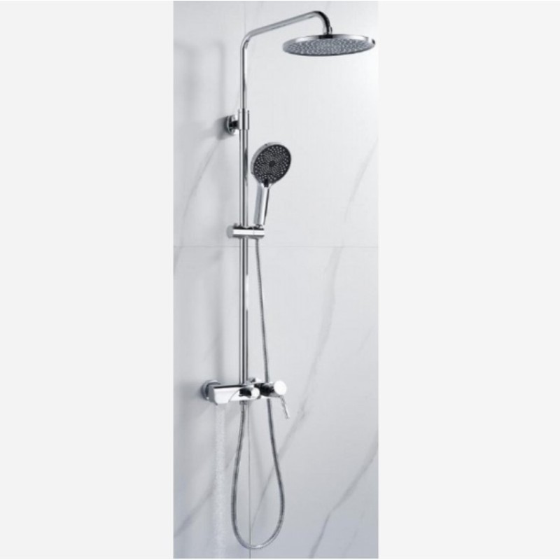 Μπαταρία ντουζιέρας με κολώνα σταθερού ύψους 087599 3 Way Interflex