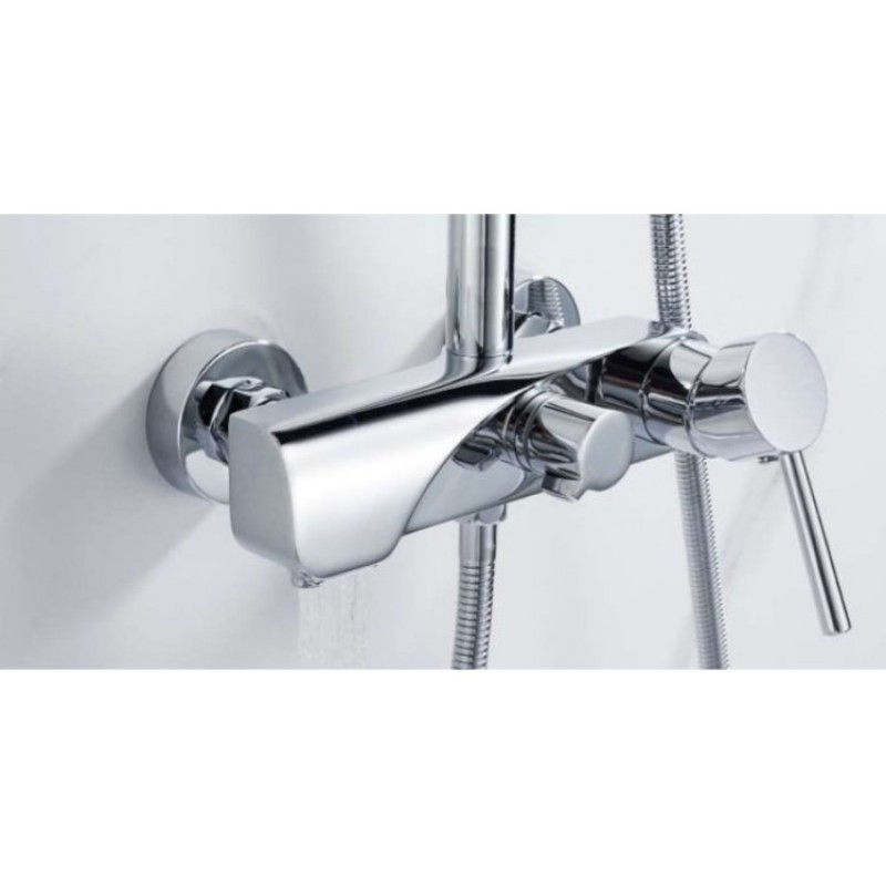 Μπαταρία ντουζιέρας με κολώνα σταθερού ύψους 087599 3 Way Interflex