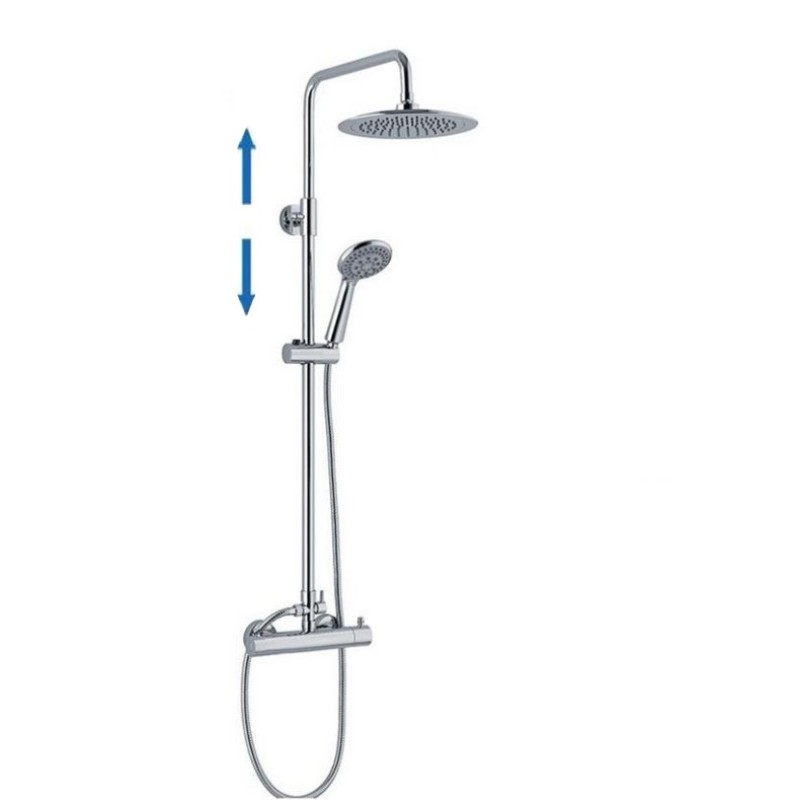 Μπαταρία ντουζιέρας με κολώνα ρυθμιζόμενου ύψους 086930 Art Line Interflex