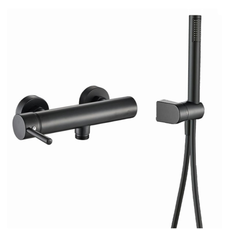 Μπαταρία ντουζιέρας με τηλέφωνο, στήριγμα τηλεφώνου & σπιράλ 087912 Art Line Interflex