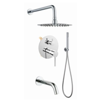 Πλήρες σετ εντοιχισμού ντουζιέρας 3 εξόδων 087830 Art/Dot Interflex