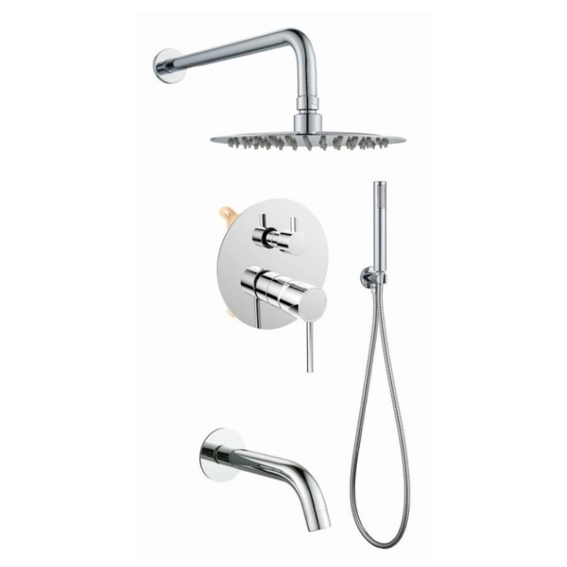 Πλήρες σετ εντοιχισμού ντουζιέρας 3 εξόδων 087830 Art/Dot Interflex