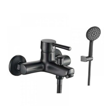 Μπαταρία ντουζιέρας με τηλέφωνο, στήριγμα τηλεφώνου & σπιράλ 086924 Art Interflex