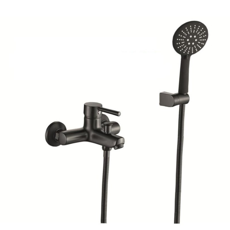 Μπαταρία ντουζιέρας με τηλέφωνο, στήριγμα τηλεφώνου & σπιράλ 086924 Art Interflex